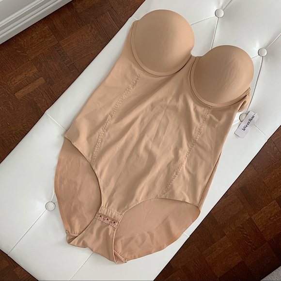 LA VIE EN ROSE | Beige intimâtes bodysuit size L - Picture 3 of 9